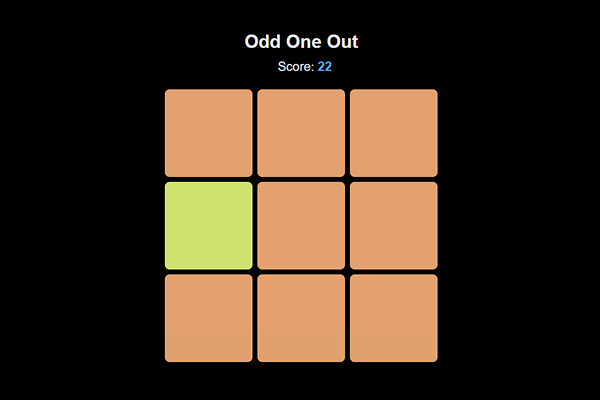 preview of project: Odd One Out